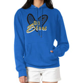 St. Louis Blues G-III 4Her by Carl Banks Women's Animal Print Heart Fleece Pullover Hoodie - NHL Hoodies