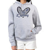 Tampa Bay Lightning G-III 4Her by Carl Banks Women's Animal Print Heart Fleece Pullover Hoodie - NHL Hoodies