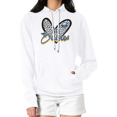 Buffalo Sabres G-III 4Her by Carl Banks Women's Animal Print Heart Fleece Pullover Hoodie - NHL Hoodies