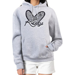 Los Angeles Kings G-III 4Her by Carl Banks Women's Animal Print Heart Fleece Pullover Hoodie - NHL Hoodies