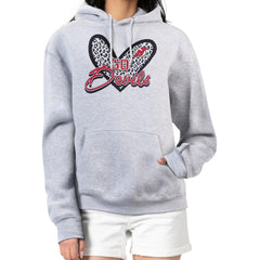New Jersey Devils G-III 4Her by Carl Banks Women's Animal Print Heart Fleece Pullover Hoodie - NHL Jerseys