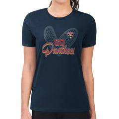 Florida Panthers G-III 4Her by Carl Banks Women's Super-Slim Fit Lightweight Animal Print Heart T-Shirt - NHL T-shirts