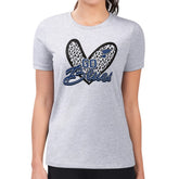 St. Louis Blues G-III 4Her by Carl Banks Women's Super-Slim Fit Lightweight Animal Print Heart T-Shirt - NHL T-shirts