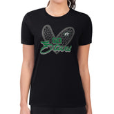 Dallas Stars G-III 4Her by Carl Banks Women's Super-Slim Fit Lightweight Animal Print Heart T-Shirt - NHL T-shirts
