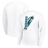 San Jose Sharks Starter Color Scratch Pullover Sweatshirt - NHL Sweatshirts