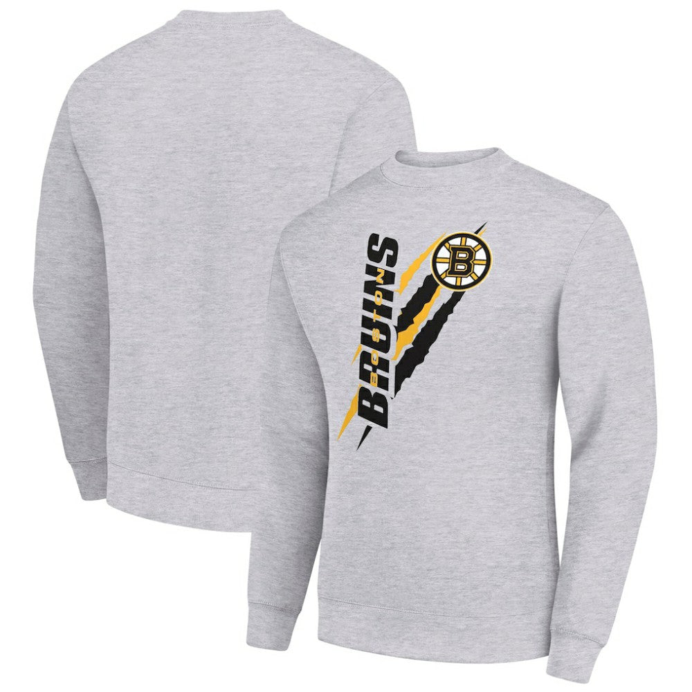 Boston Bruins Starter Color Scratch Pullover Sweatshirt - NHL Sweatshirts