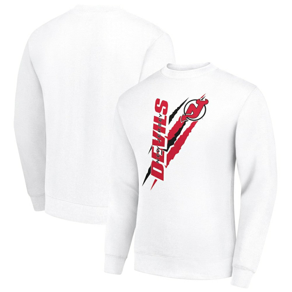 New Jersey Devils Starter Color Scratch Pullover Sweatshirt - NHL Sweatshirts