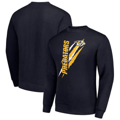 Nashville Predators Starter Color Scratch Pullover Sweatshirt - NHL Sweatshirts