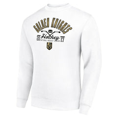Vegas Golden Knights Starter Stick And Puck Logo Fleece Pullover Sweatshirt - NHL Sweatshirts