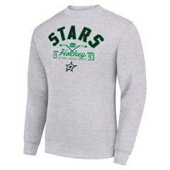 Dallas Stars Starter Stick And Puck Logo Fleece Pullover Sweatshirt - NHL Sweatshirts