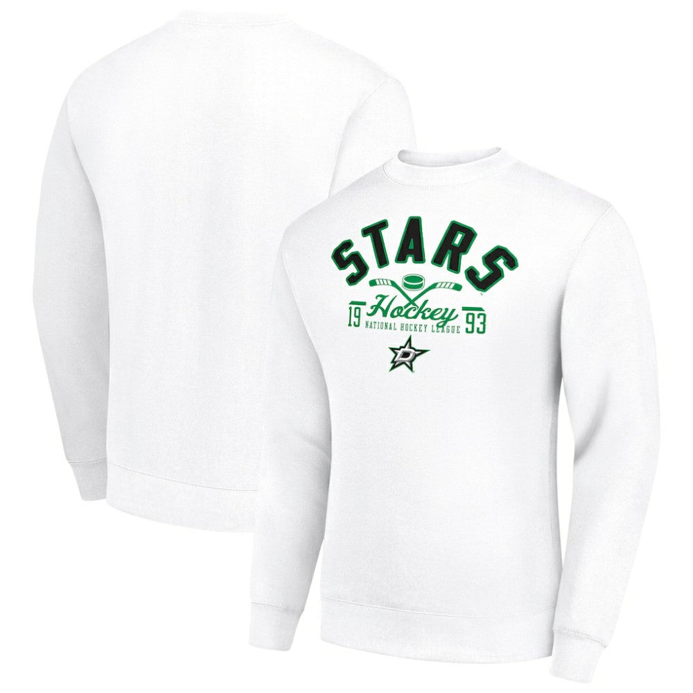 Dallas Stars Starter Stick And Puck Logo Fleece Pullover Sweatshirt - NHL Sweatshirts