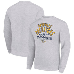 Nashville Predators Starter Stick And Puck Logo Fleece Pullover Sweatshirt - NHL Sweatshirts