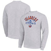 New York Islanders Starter Stick And Puck Logo Fleece Pullover Sweatshirt - NHL Sweatshirts