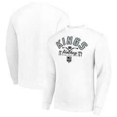 Los Angeles Kings Starter Stick And Puck Logo Fleece Pullover Sweatshirt - NHL Sweatshirts