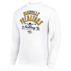 Nashville Predators Starter Stick And Puck Logo Fleece Pullover Sweatshirt - NHL Sweatshirts