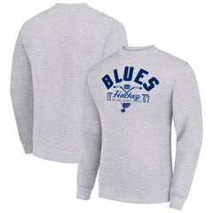St. Louis Blues Starter Stick And Puck Logo Fleece Pullover Sweatshirt - NHL Sweatshirts