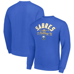 Buffalo Sabres Starter Stick And Puck Logo Fleece Pullover Sweatshirt - NHL Sweatshirts