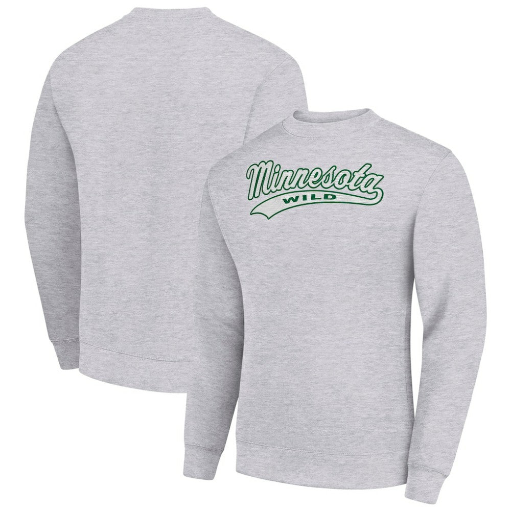Minnesota Wild Starter Tailsweep City Pullover Sweatshirt - NHL Sweatshirts
