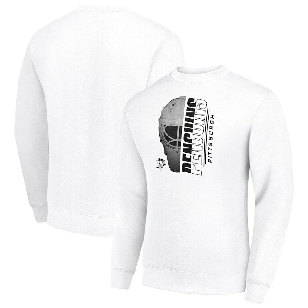 Pittsburgh Penguins Starter Half Helmet Team Logo Pullover Sweatshirt - NHL Sweatshirts