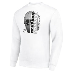 Pittsburgh Penguins Starter Half Helmet Team Logo Pullover Sweatshirt - NHL Sweatshirts