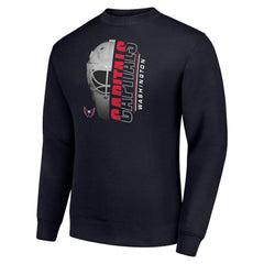 Washington Capitals Starter Half Helmet Team Logo Pullover Sweatshirt - NHL Sweatshirts
