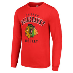 Chicago Blackhawks Starter Logo Long Sleeve T-Shirt - NHL T-shirts