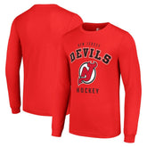 New Jersey Devils Starter Logo Long Sleeve T-Shirt - NHL T-shirts