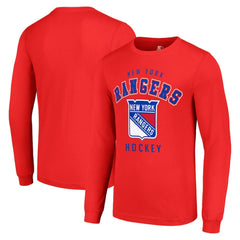 New York Rangers Starter Logo Long Sleeve T-Shirt - NHL T-shirts