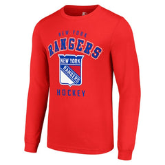 New York Rangers Starter Logo Long Sleeve T-Shirt - NHL T-shirts