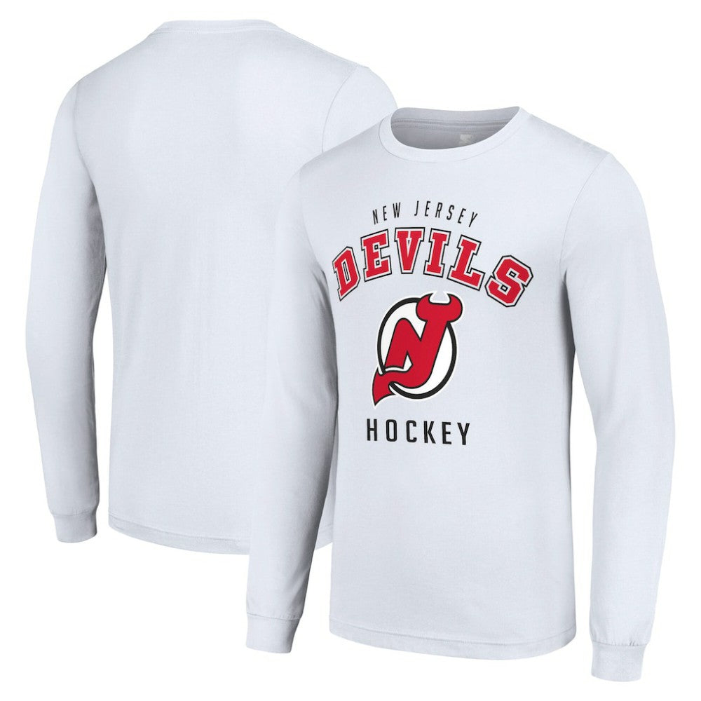 New Jersey Devils Starter Logo Long Sleeve T-Shirt - NHL T-shirts