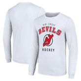 New Jersey Devils Starter Logo Long Sleeve T-Shirt - NHL T-shirts