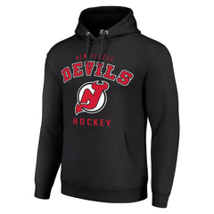 New Jersey Devils Starter Logo Pullover Hoodie - NHL Jerseys