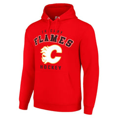 Calgary Flames Starter Logo Pullover Hoodie - NHL Hoodies