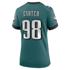 Philadelphia Eagles Jalen Carter Women's Team Game Jersey | NFL Outlet