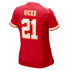 Kansas City Chiefs Jaden Hicks Women's Game Jersey | NFL Hot