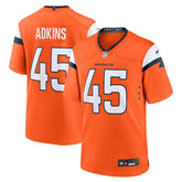 Denver Broncos Nate Adkins Team Game Jersey | NFL Near me
