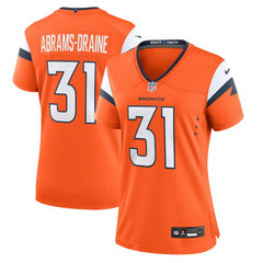 Denver Broncos Kris Abrams-Draine Women's Team Game Jersey | NFL New