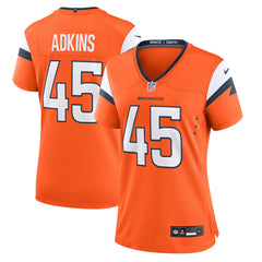 Denver Broncos Nate Adkins Women's Team Game Jersey | NFL New