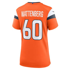 Denver Broncos Luke Wattenberg Women's Team Game Jersey | NFL Discount