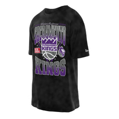 Black Sacramento Kings Old School Sport Vintage Wash T-Shirt | NBA