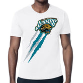 Jacksonville Jaguars Starter Retro Team Logo Color Scratch T-Shirt | NFL Discount