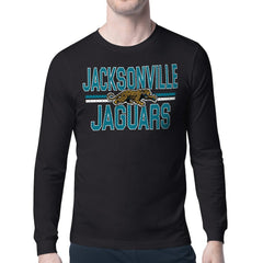 Jacksonville Jaguars Starter Mesh Look Retro Team Logo Long Sleeve T-Shirt | NFL Hot