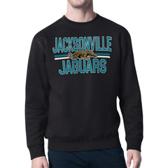 Jacksonville Jaguars Starter Mesh Look Retro Team Logo Pullover Sweatshirt | NFL On sale