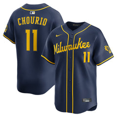 Jackson Chourio Milwaukee Brewers Nike Alternate 2 Limited Jersey - MLB Jerseys