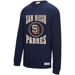 San Diego Padres Mitchell & Ness Arched Logo Slub Long Sleeve T-Shirt - MLB T-shirts