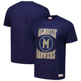Milwaukee Brewers Mitchell & Ness Arched Logo Slub T-Shirt - MLB T-shirts