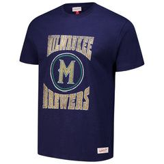 Milwaukee Brewers Mitchell & Ness Arched Logo Slub T-Shirt - MLB T-shirts