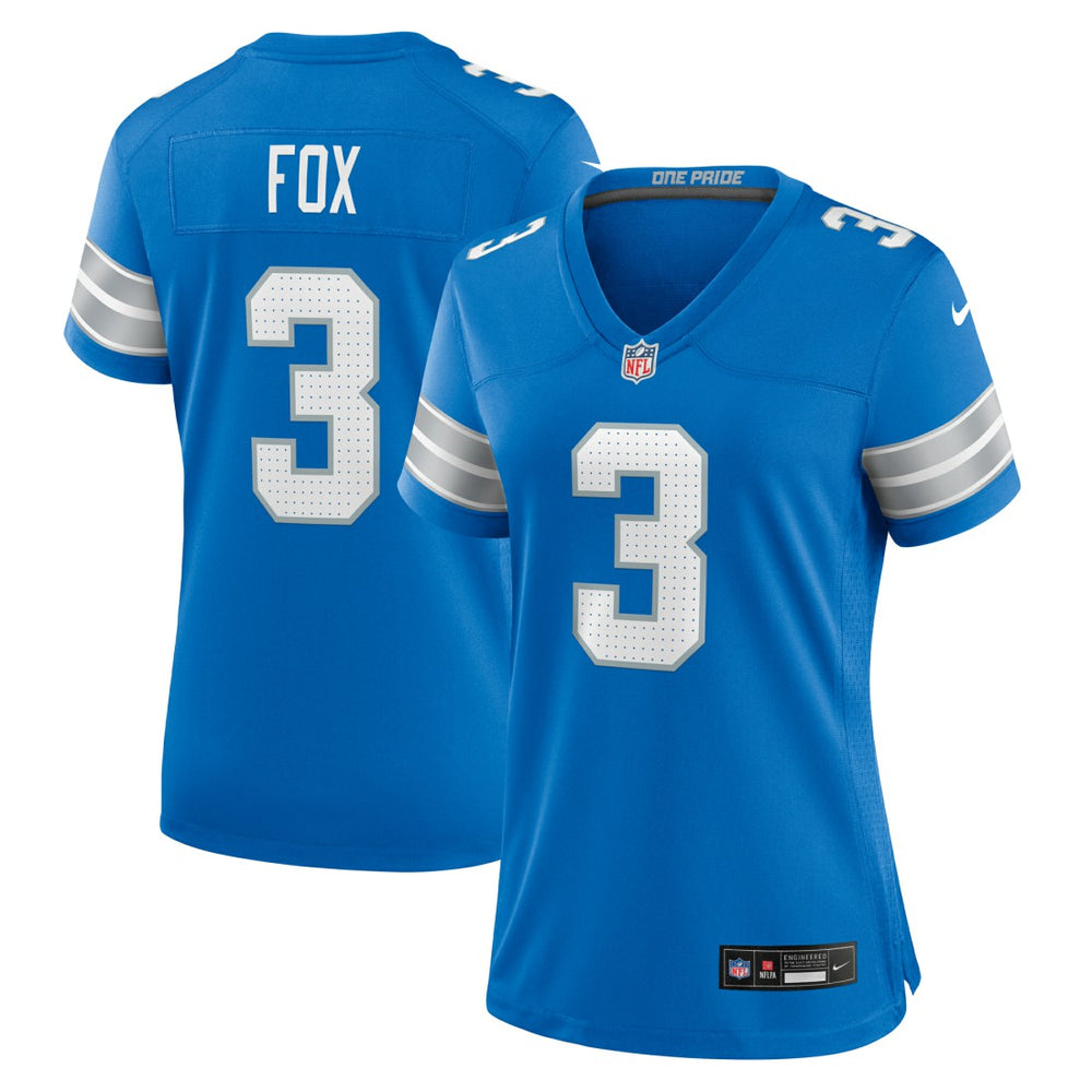 Detroit Lions Jack Fox Women's Team Game Jersey | NFL Outlet