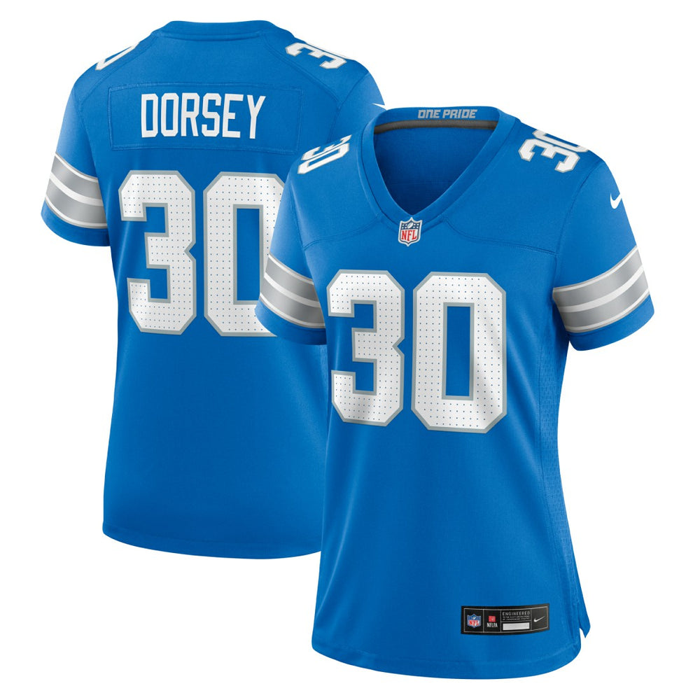 Detroit Lions Khalil Dorsey Women's Team Game Jersey | NFL US