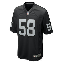 Las Vegas Raiders Jackson Powers-Johnson Team Game Jersey | NFL Hot